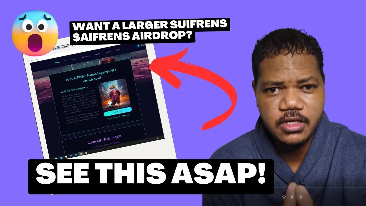 Missed $SUI Airdrop? How To Get The Largest Airdrop Allocation From Suifrens $AIFRENS? Limited Time!