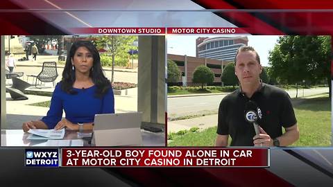 3-year-old child found in vehicle at Motor City Casino parking garage