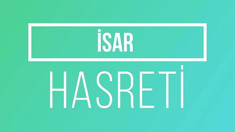 #menkıbe EN GÜZEL MENKIBELERDEN BİR BÖLÜM / "İSAR HASRETİ "