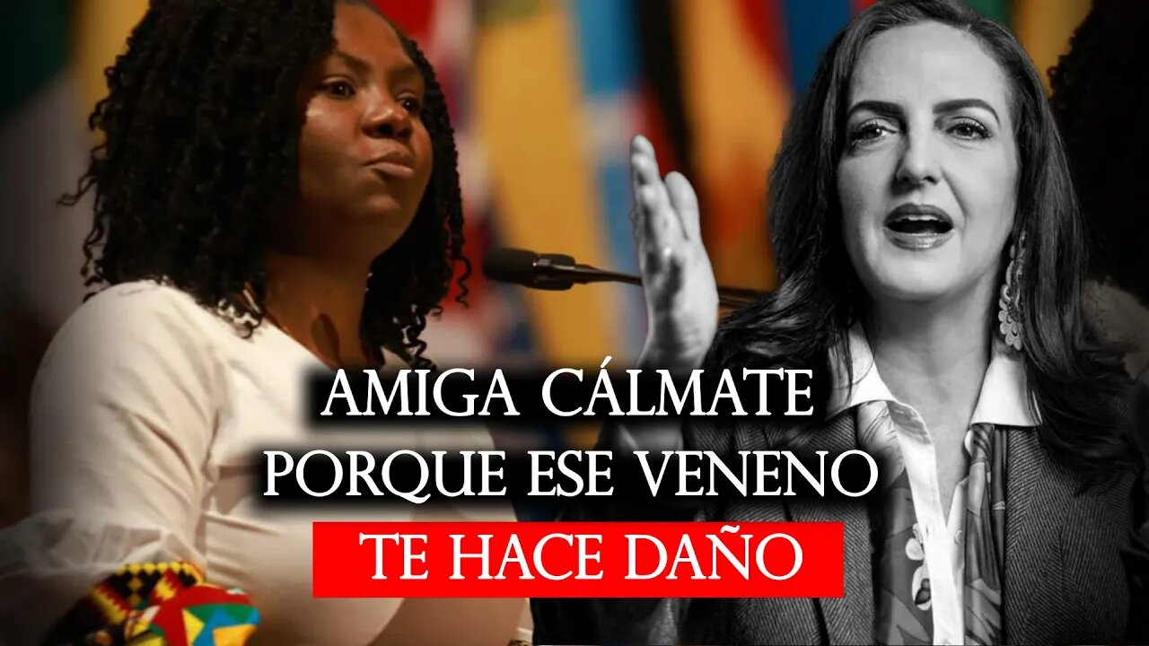 🎥“A María Fernanda Cabal que esta furiosa, le digo amiga cálmate porque ese veneno te hace daño”👇👇