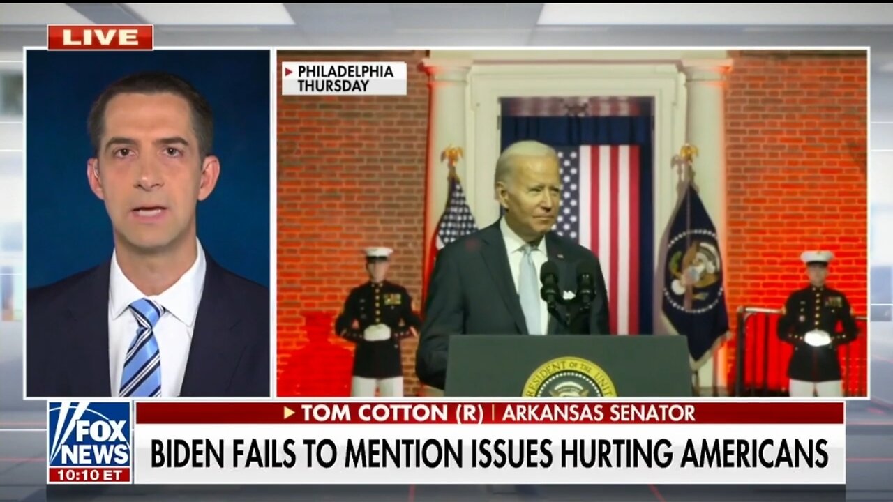 Sen Tom Cotton: Biden Is A DERANGED Partisan Ideologue