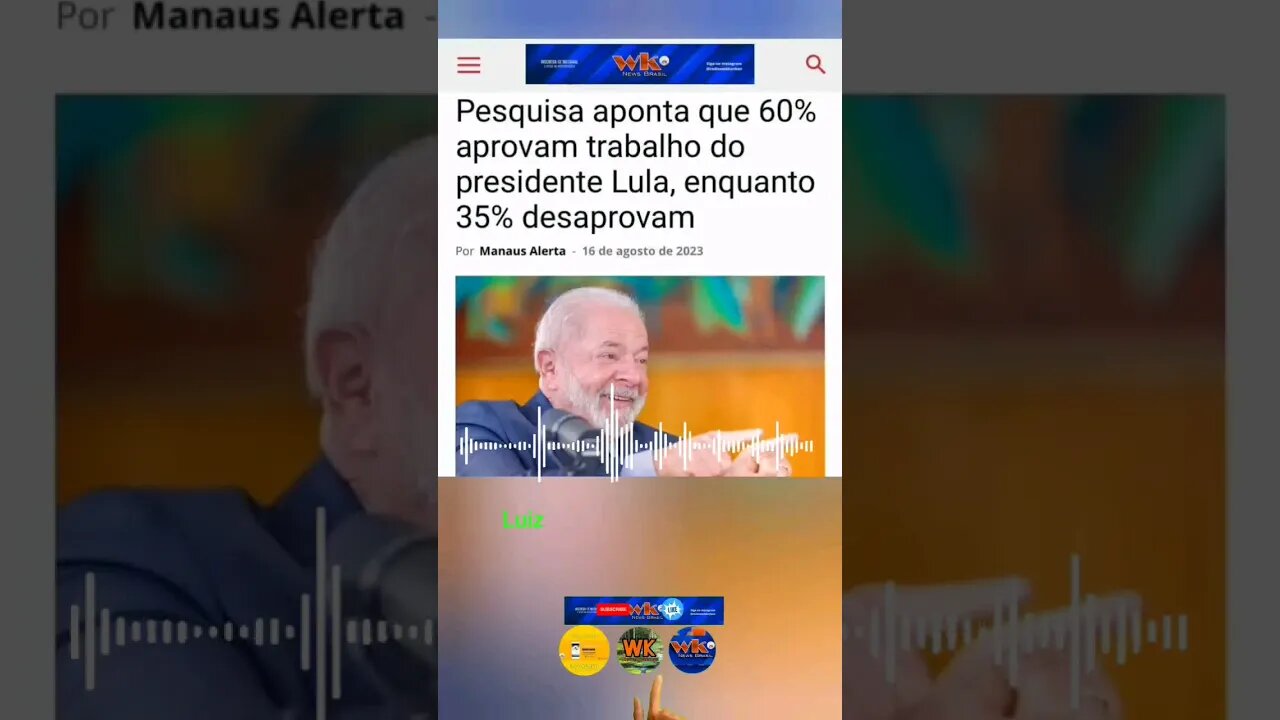 Pesquisa aponta que 60% aprovam trabalho do presidente Lula, enquanto 35% desaprovam | Você aprova?