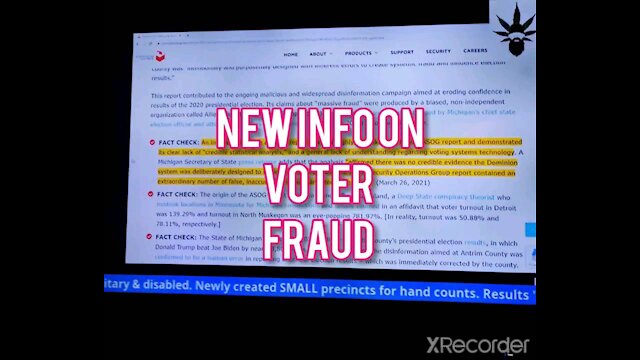 NEW INFO ON VOTER FRAUD