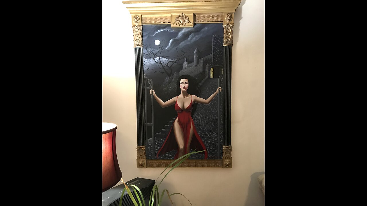 It Is Done ~ The Vampire Queen ~ Acrylic on Canvas Painting by Curtis Roy