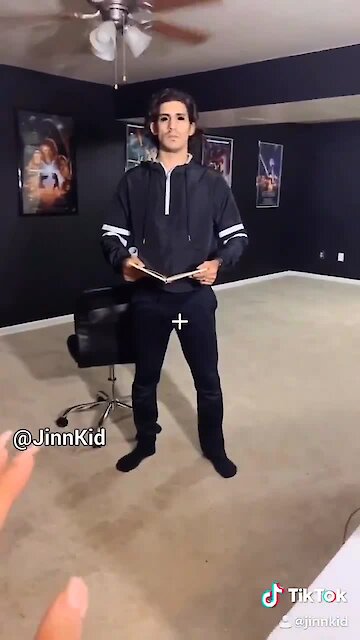 Guy hilariously demonstrates 'Skyrim' in real life