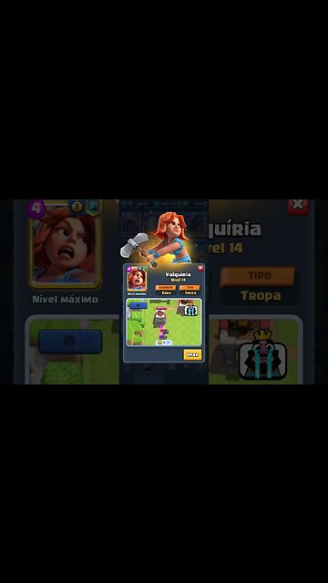VALQUÍRIA NÍVEL MÁXIMO - CLASH ROYALE #game #clashroyale