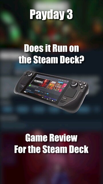 Payday 3 on the Steam Deck