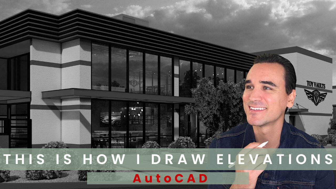 How to draw Exterior Elevations - AutoCAD