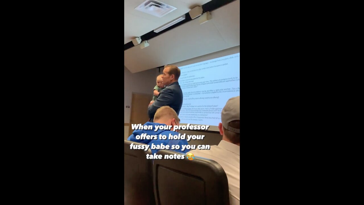 We need more professors like this who support their parenting students!