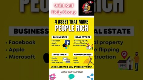 🔥4 assets that make people rich🔥#shorts🔥#wildselfhelpgroup🔥23 September 2022🔥