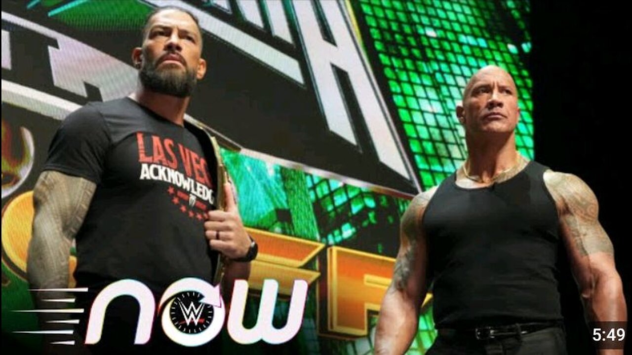 The rock and Roman Reigns return with buisness to settle :WWE now 2024