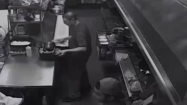 Man attacks employee with meat cleaver after being asked for identification