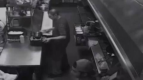 Man attacks employee with meat cleaver after being asked for identification