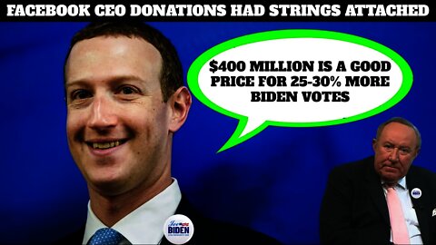 Andrew Neil's Twitter Fail & Zuckerberg's $400M Donation Ensured 25% More Biden Votes In key States