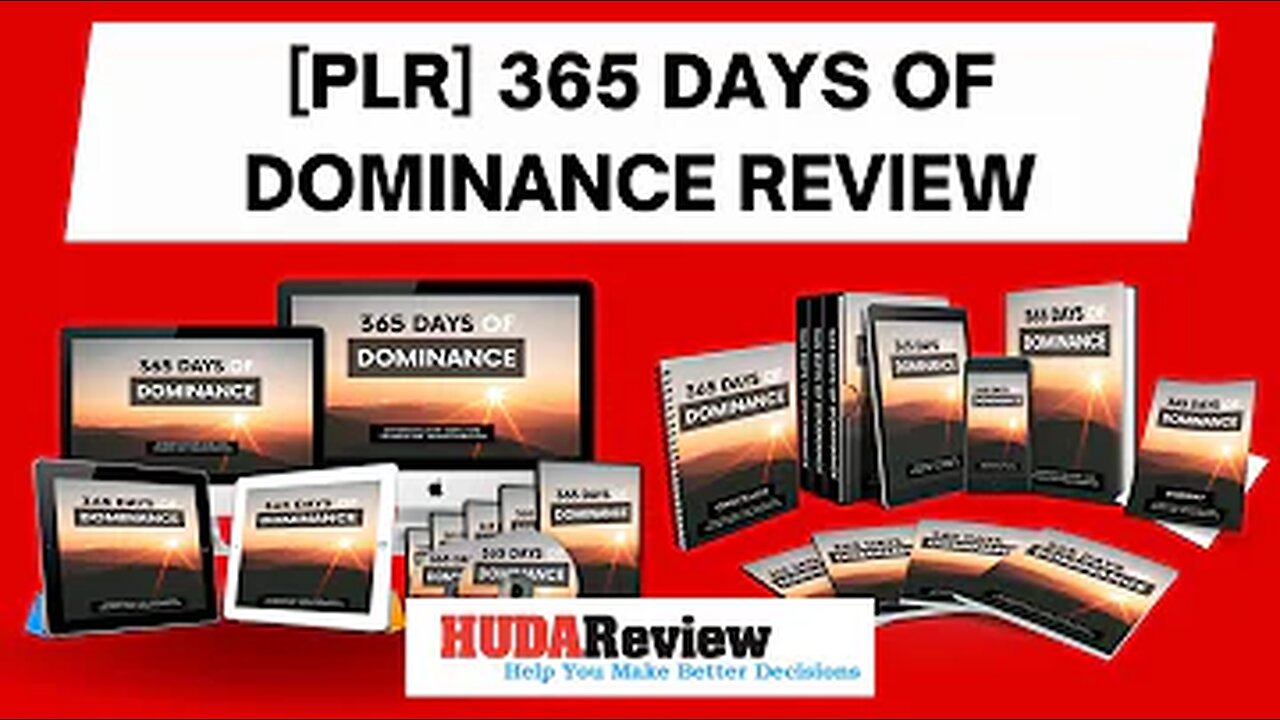 [PLR] 365 Days Of Dominance review with App Demo_ Is this what you are searching for_