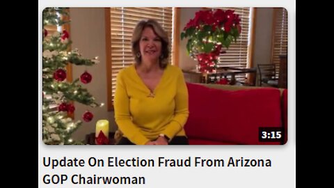 Update On Election Fraud From Arizona GOP- Chairwoman