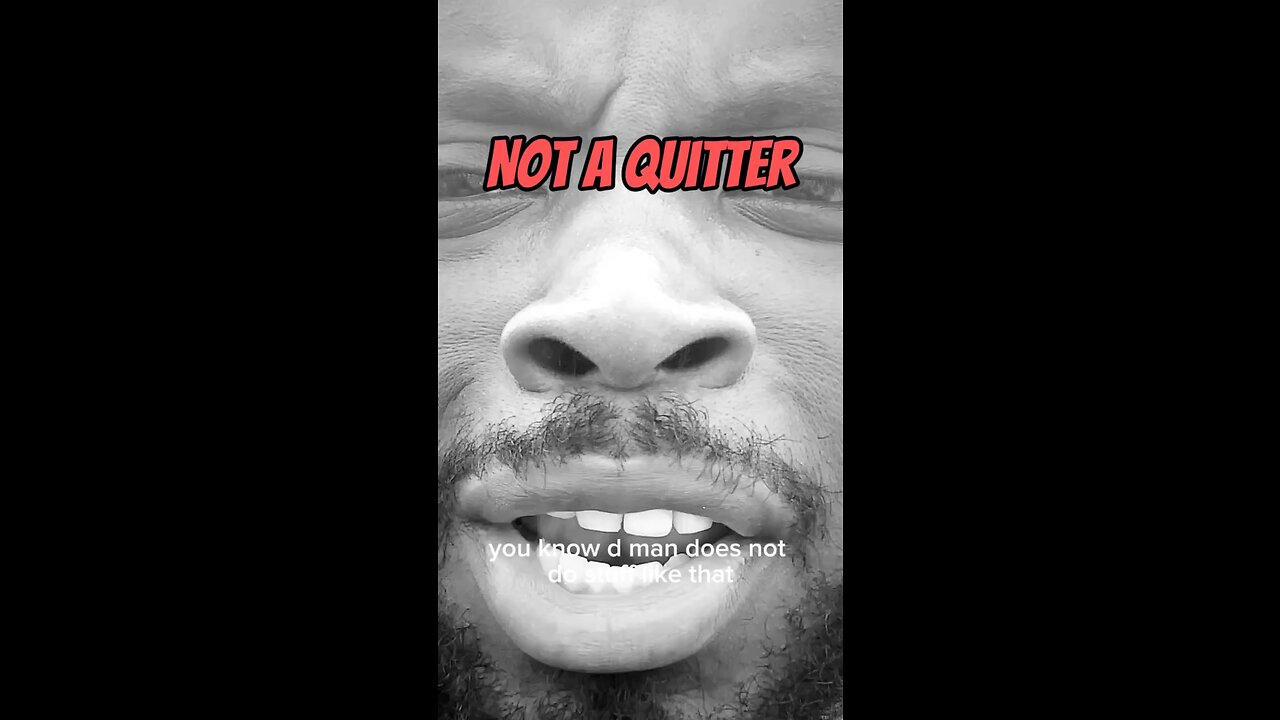 Not A Quitter #dayodman #stopping #no #eeyayyahh #motivation
