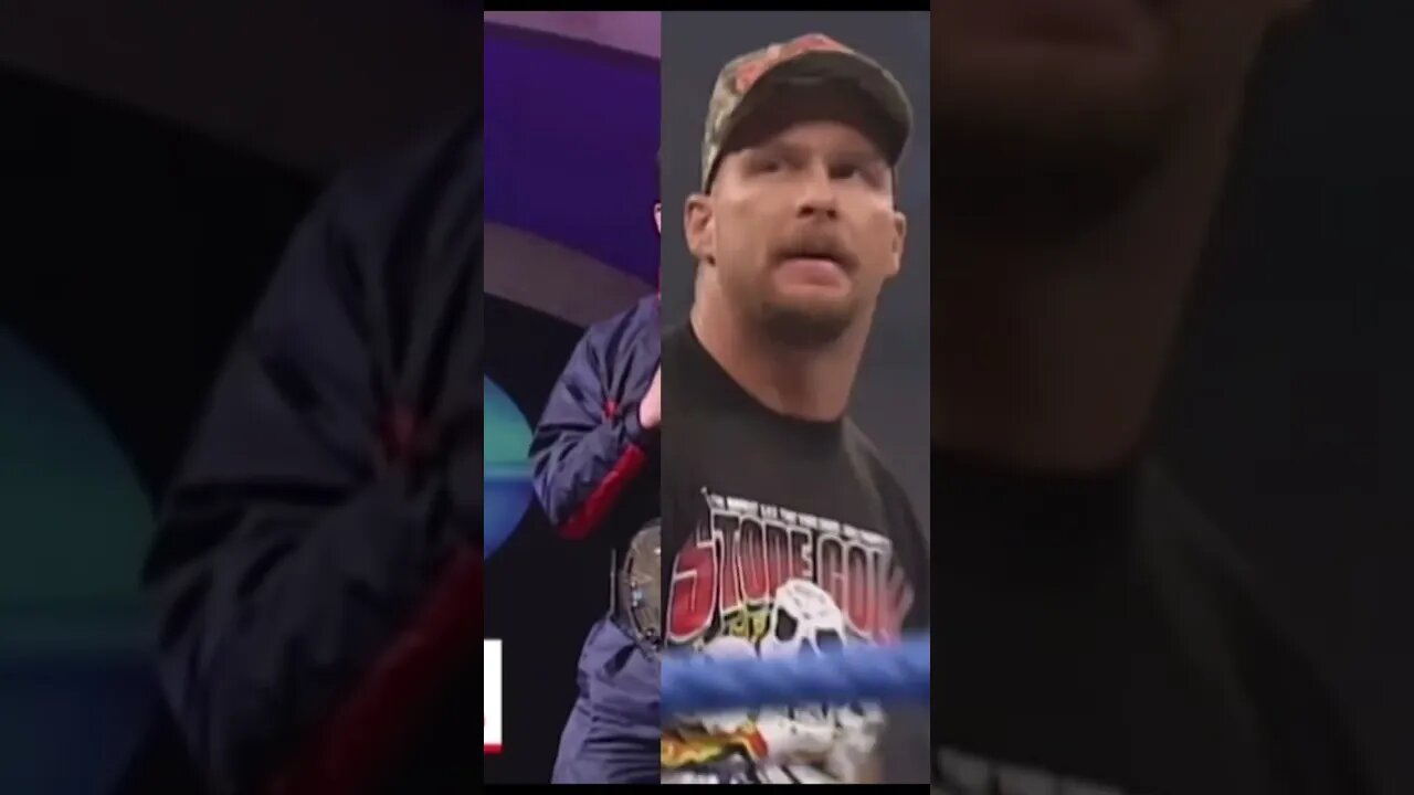 Stone cold Steve Austin throws beer cans at Kurt Angle ! #wwe #shorts