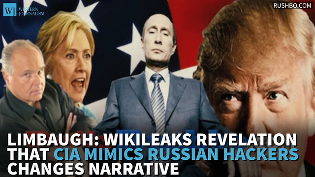 Limbaugh: WikiLeaks Revelation That CIA Mimics Russian Hackers Changes Narrative