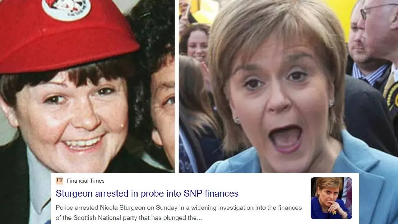 Nicolas Sturgeon's Arrest, Anglophobia and Declining Intelligence Quotient