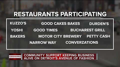 Community support keeping business alive on Detroit's Avenue of Fashion