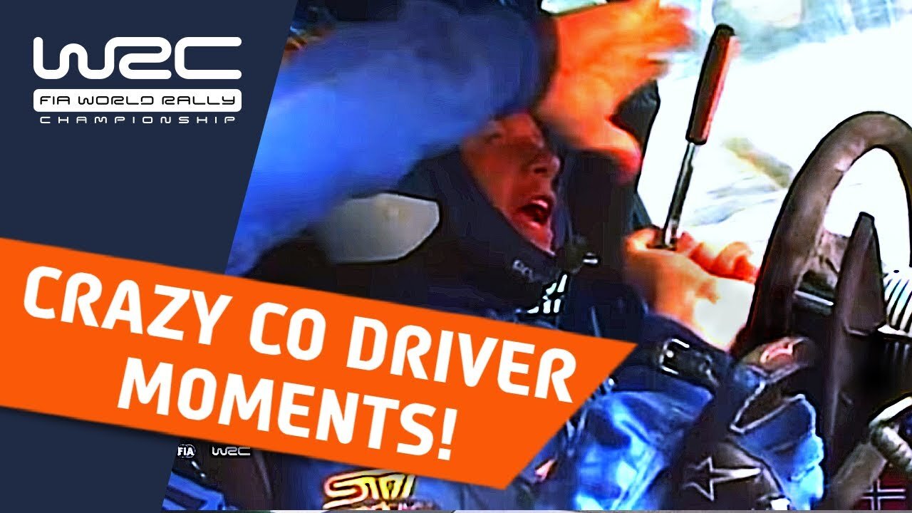 WRC Top 10 CRAZY Co-Driver Moments! Funny rally onboard compilation about rally co drivers.