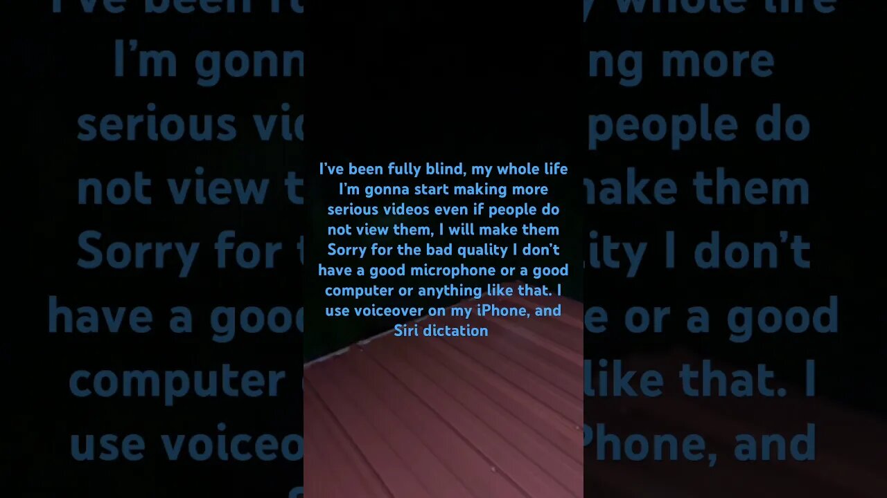 Please join my journey blindness is not a barrier for me just an annoyance #YouTubeShorts 