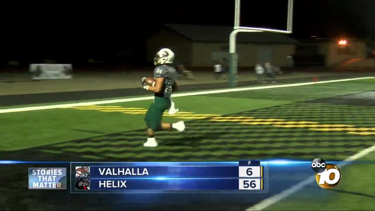 Helix hosts Valhalla high school football