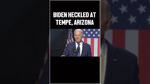 Biden Heckled At Tempe, AZ