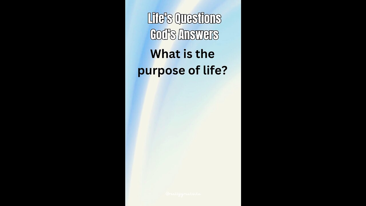 What is the Purpose of Life