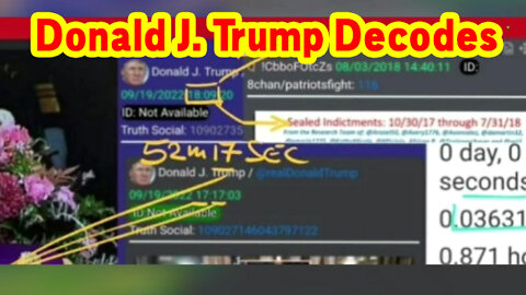Donald J. Trump Decodes 9/21/22!.