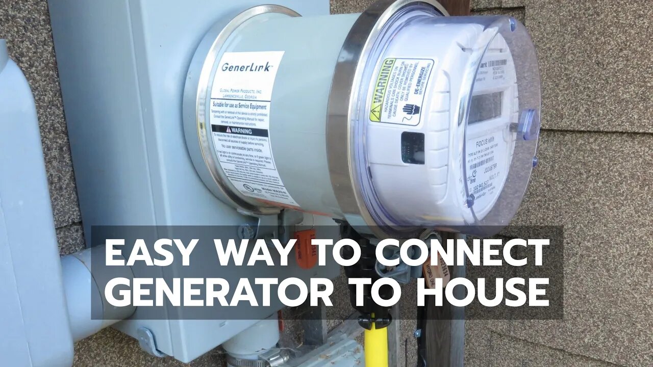 BACKUP POWER: Easiest Way to Connect Generator to House