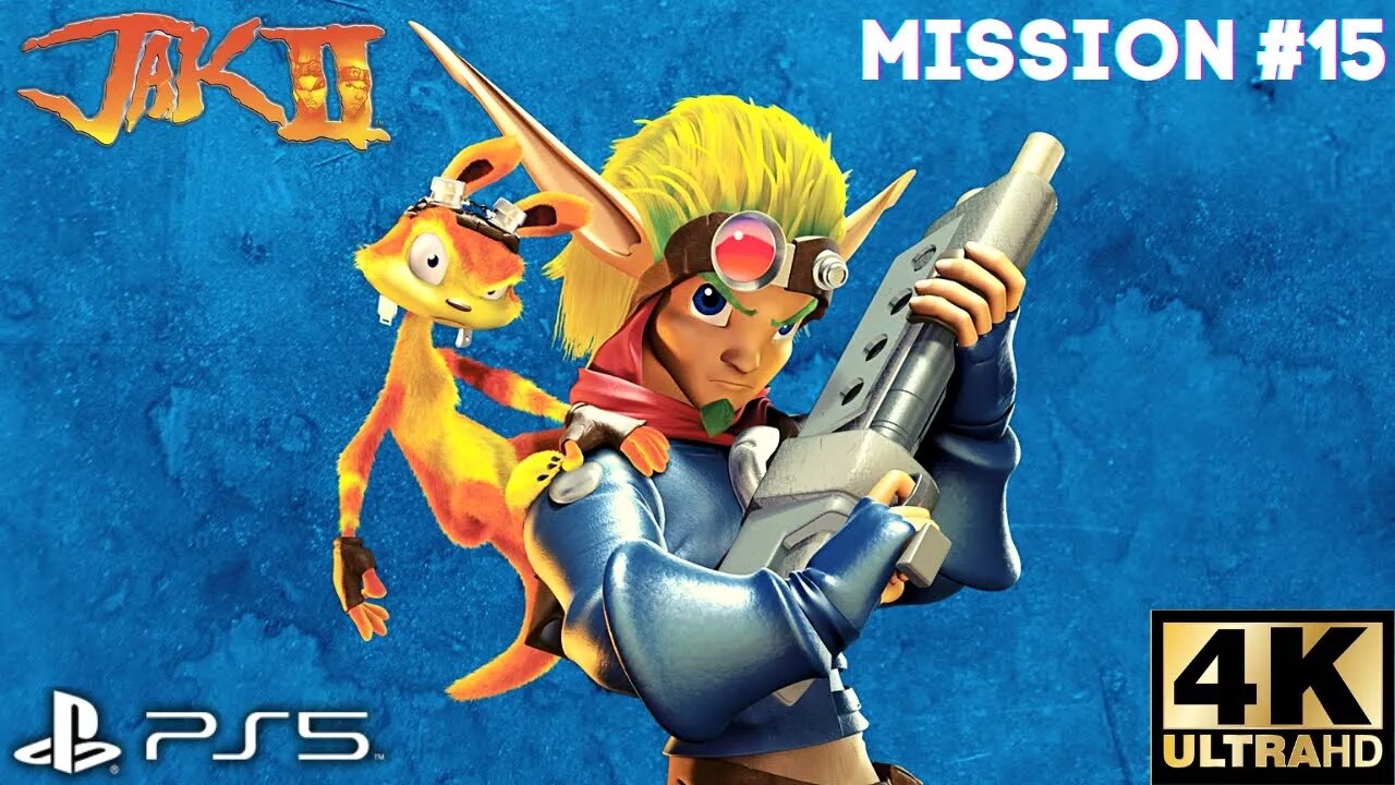 Jak II Mission #15: Rescue Ashelin At Pumping Station | PS5, PS4 | 4K (No Commentary Gaming)