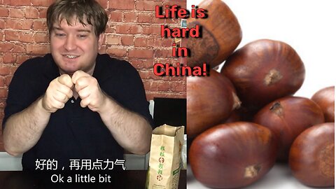 Foreigner Tries Roasted Chestnuts, Almost Driven Crazy by Hard Shell!