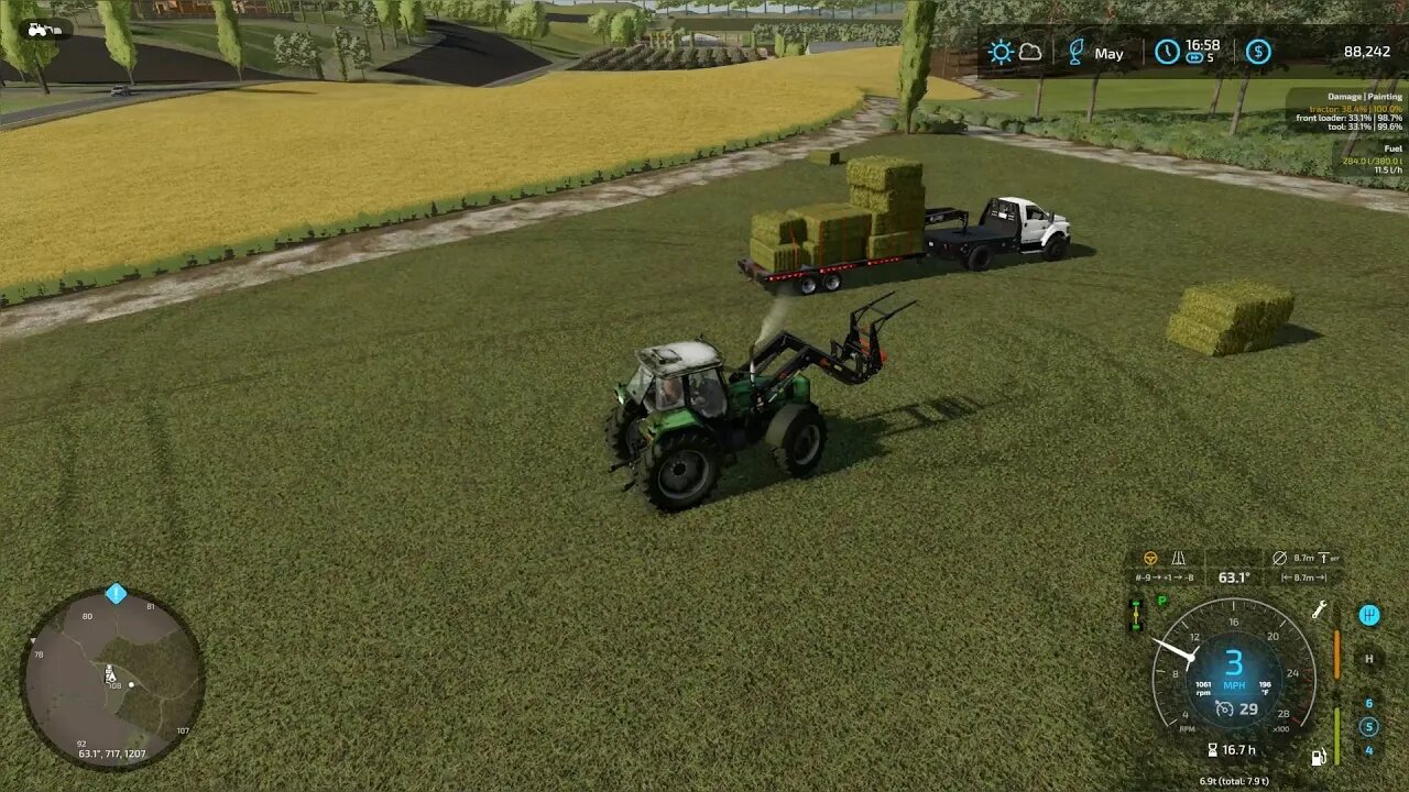 FS22 | The Hills of Tuscany | timelapse #13 | Baling contracts