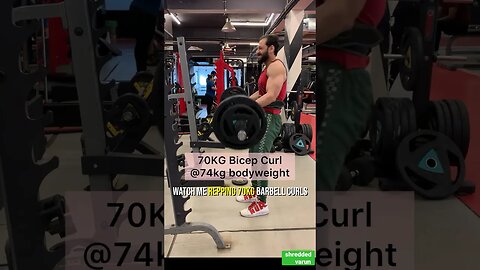 70KG Barbell Curl #shorts #youtubeshorts #shortsvideo #shortsfeed #viralshorts #fitness #viral