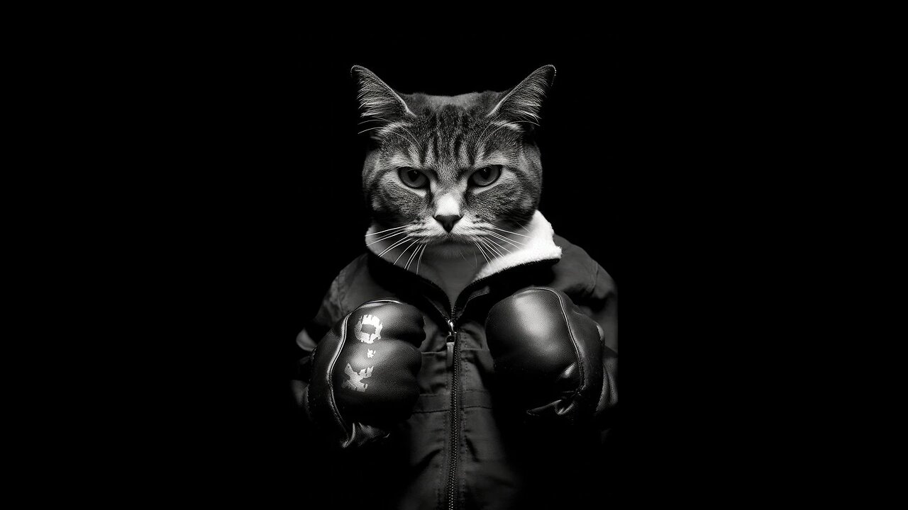 CAT SHOWING OFF BOXING SKILLS 🤣