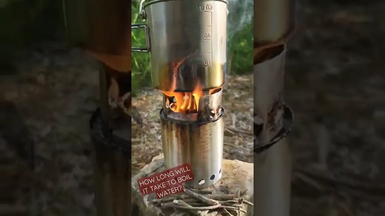 Cooking with a Solo Stove #solostove #shorts #campstove #campkitchen #cookkit #campcook #cooking