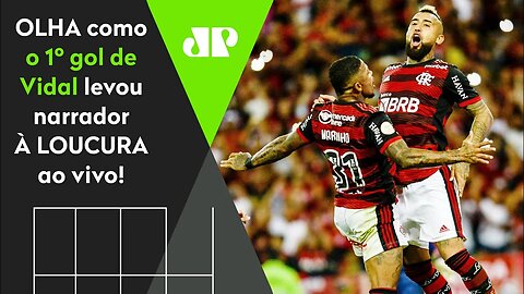 DE ARREPIAR! VIDAL marca o 1º GOL pelo Flamengo e LEVA NARRADOR À LOUCURA!