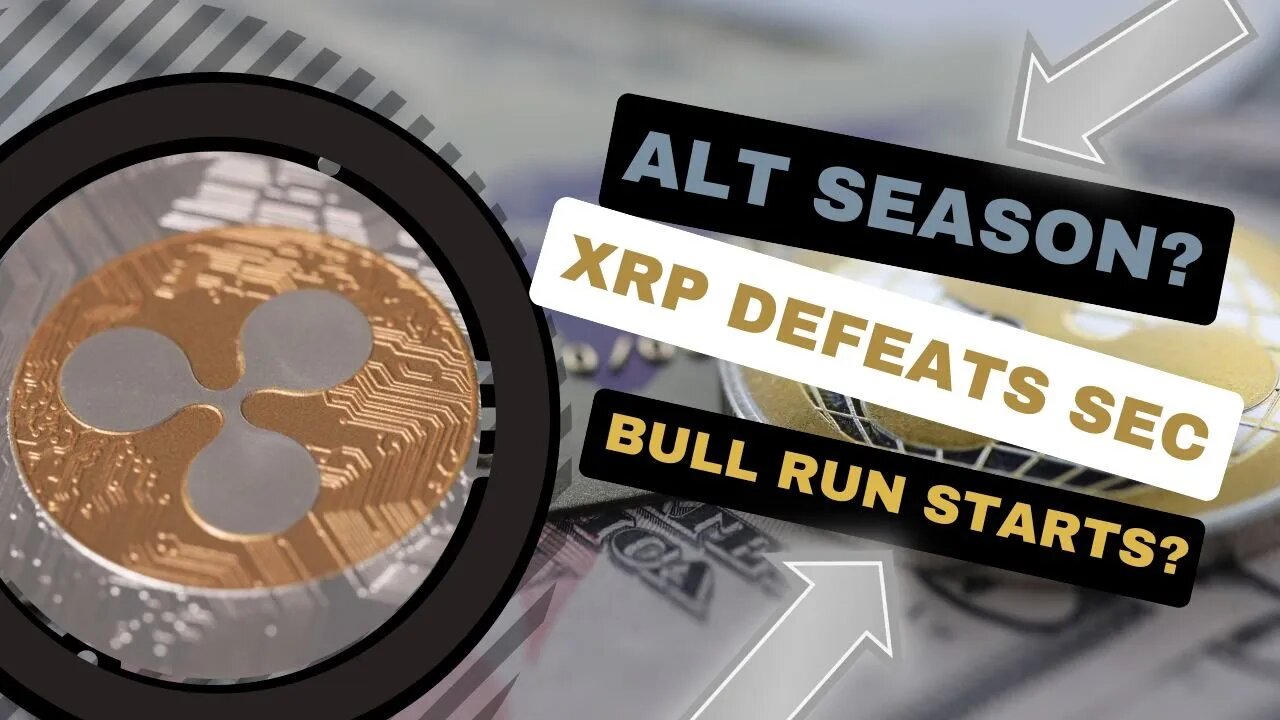 XRP Leads Alt Coin Break Out! Is ALT Season Here? Crypto Market Cap and Bitcoin Levels to Watch!