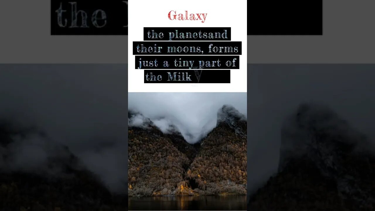 the planetsand their moons, forms just a tiny part of the Milky Way....