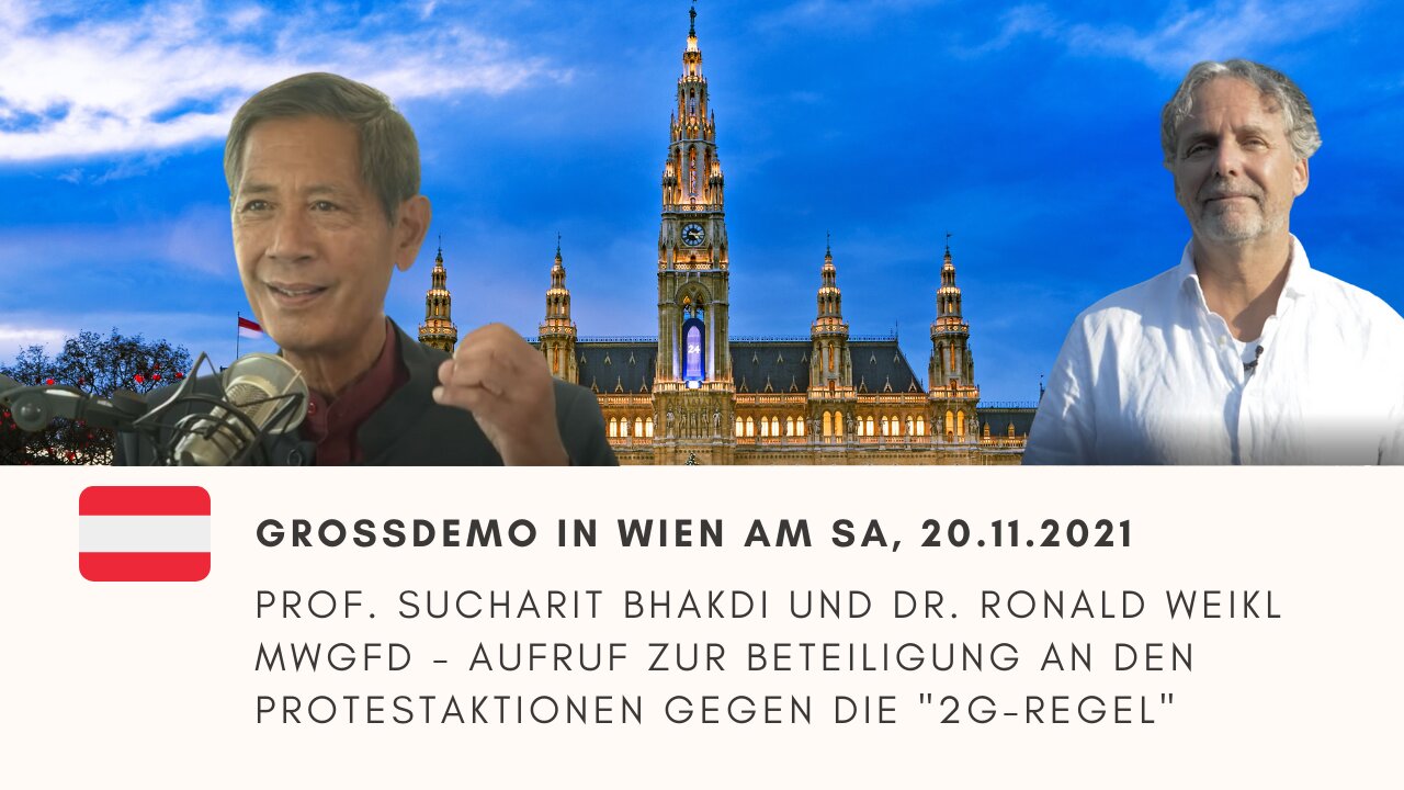 Prof. Bhakdi und Dr. Weikl – MWGFD-Aufruf zur Beteiligung an den Protestaktionen gegen „2 G-Regel“