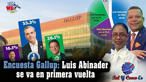 ENCUESTA GALLUP: LUIS ABINADER SE VA EN PRIMERA VUELTA - TAL Y COMO ES