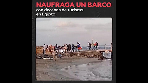 Decenas de turistas desaparecidos tras hundirse un barco en el mar Rojo