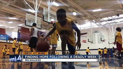 NBA star inspires hope in teens following deadly week