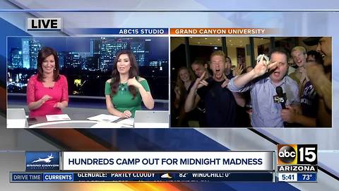 GCU students camp overnight ahead of Midnight Madness