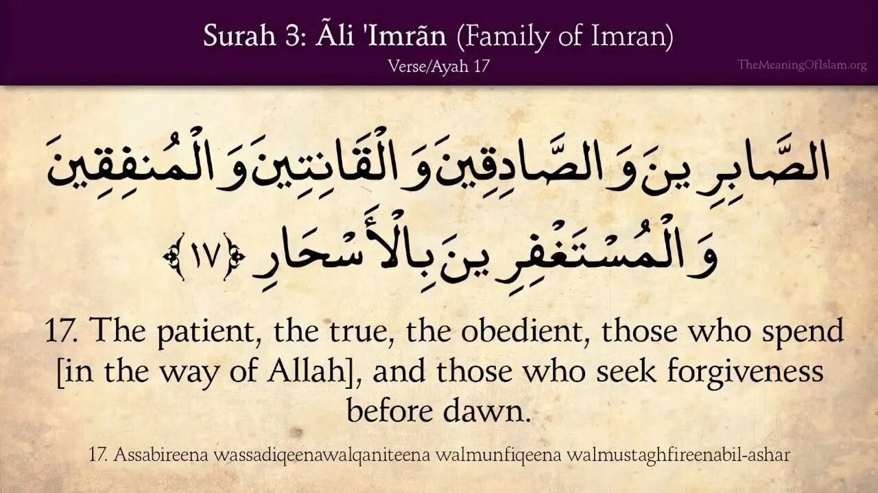 English Quran | Chapter 3 | Surah Ali Imran ( Family of Imran )