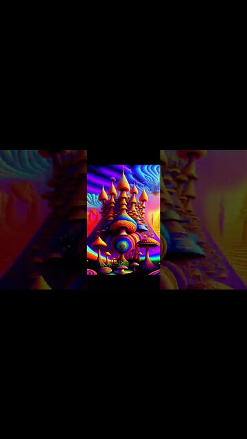 Psychedelic Mushroom🍄PT8 Palace art#shorts