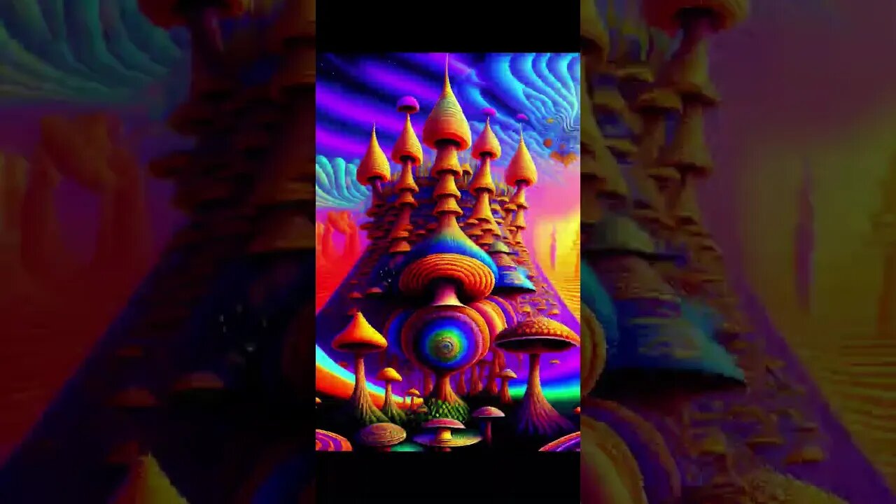 Psychedelic Mushroom🍄PT8 Palace art#shorts