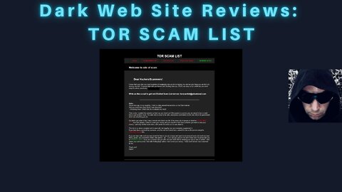 Dark Web Site Review: TOR Scam List